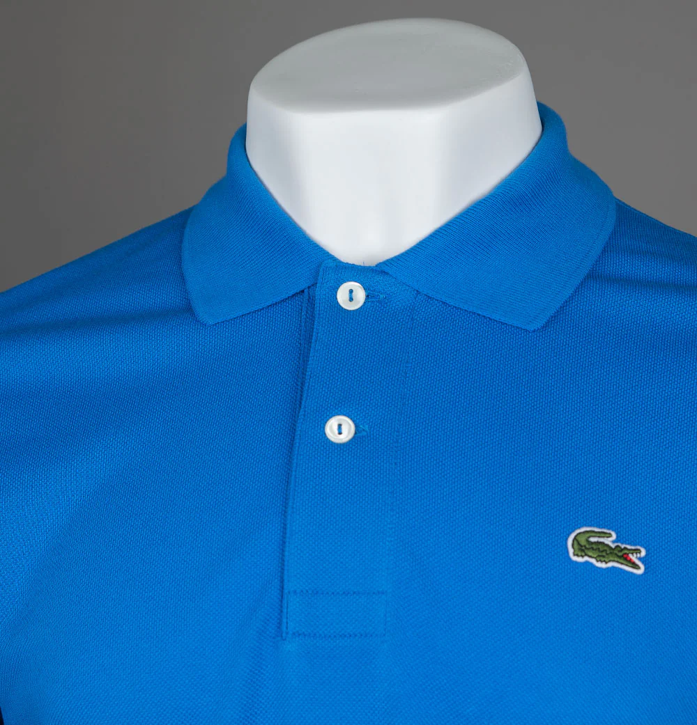 Lacoste Classic Fit L.12.12 Polo Shirt Hilo Blue - Image 3
