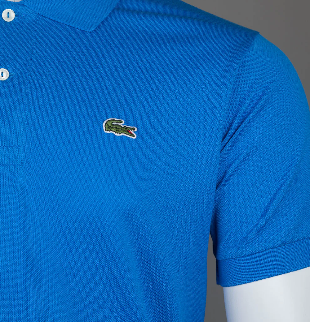 Lacoste Classic Fit L.12.12 Polo Shirt Hilo Blue - Image 4