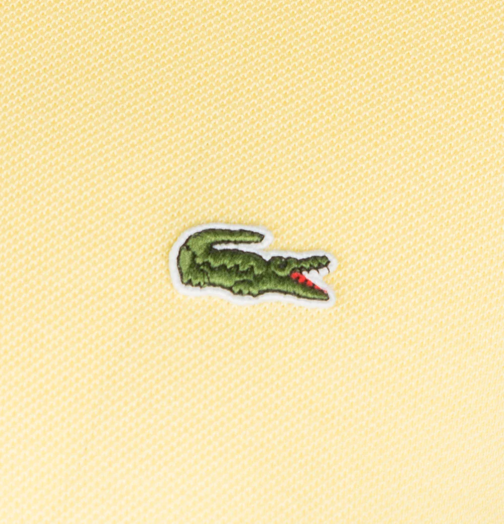 Lacoste Classic Fit L.12.12 Polo Shirt Napolitan Yellow - Image 4