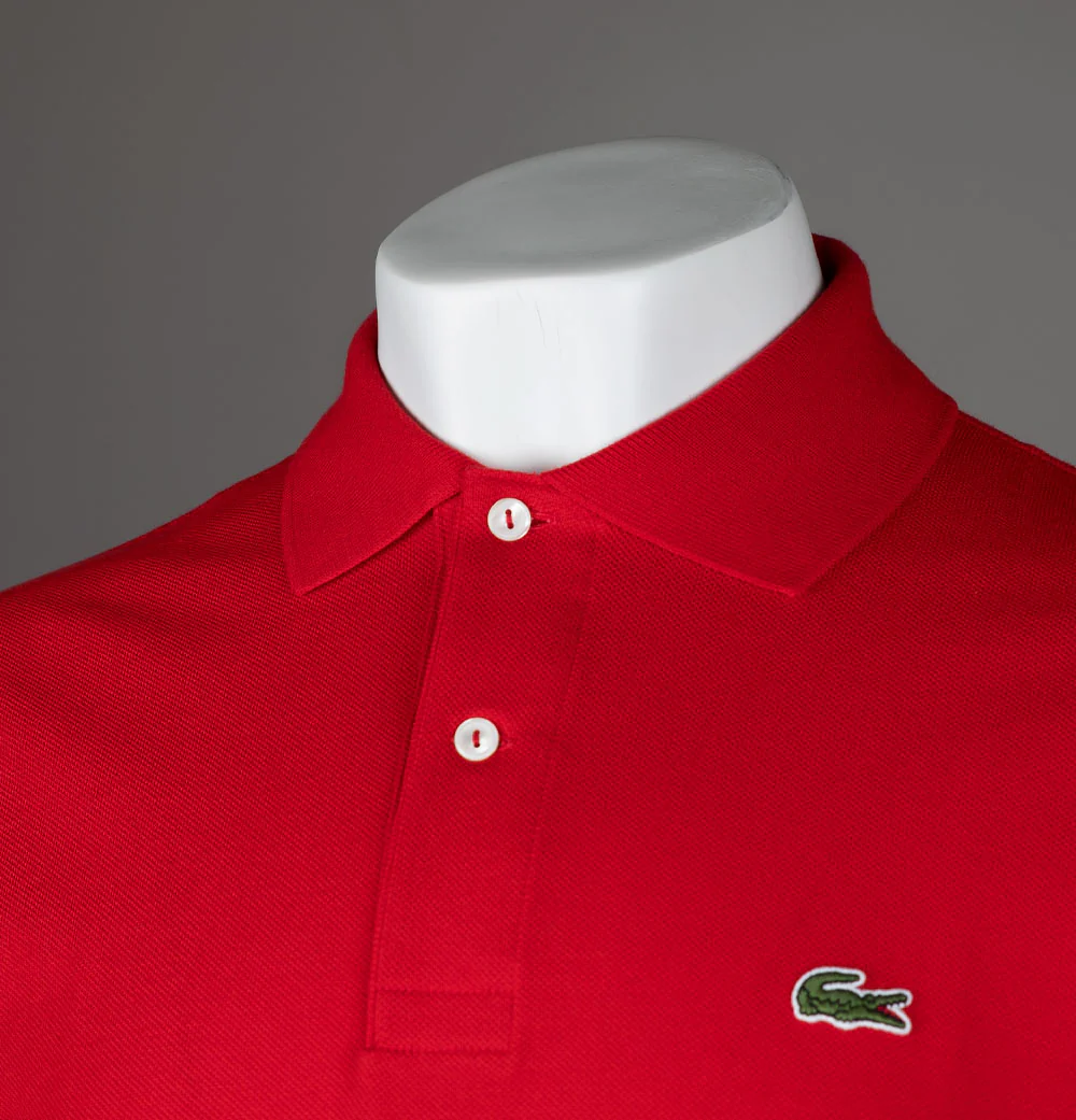 Lacoste Classic Fit L.12.12 Polo Shirt Red - Image 3