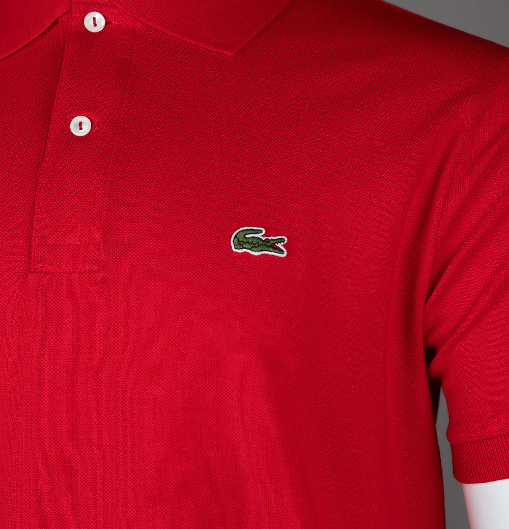 Lacoste Classic Fit L.12.12 Polo Shirt Red - Image 4