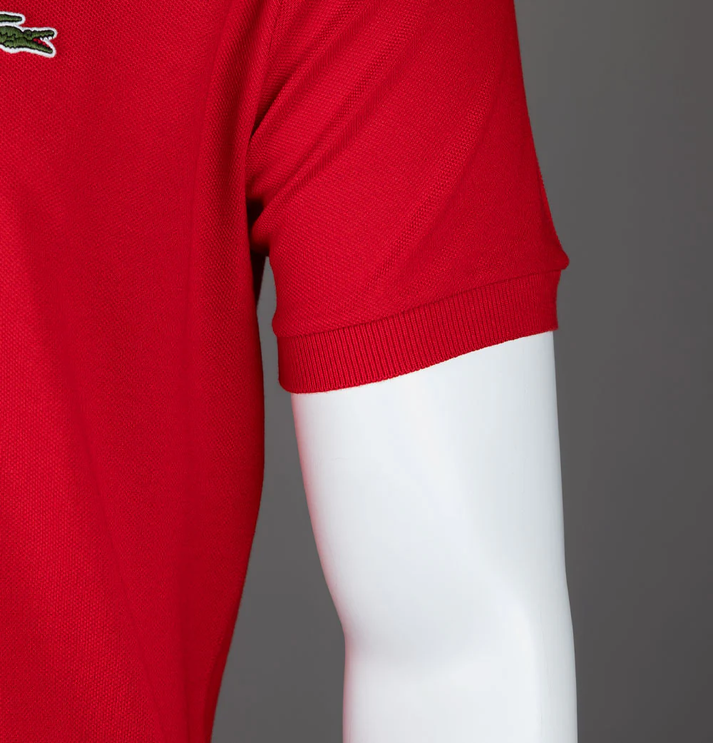 Lacoste Classic Fit L.12.12 Polo Shirt Red - Image 5
