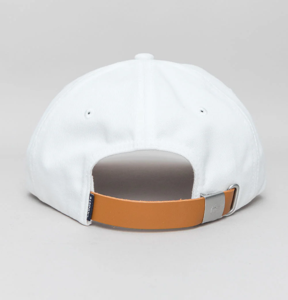 Lacoste Contrast Strap Large Croc Cap White - Image 4