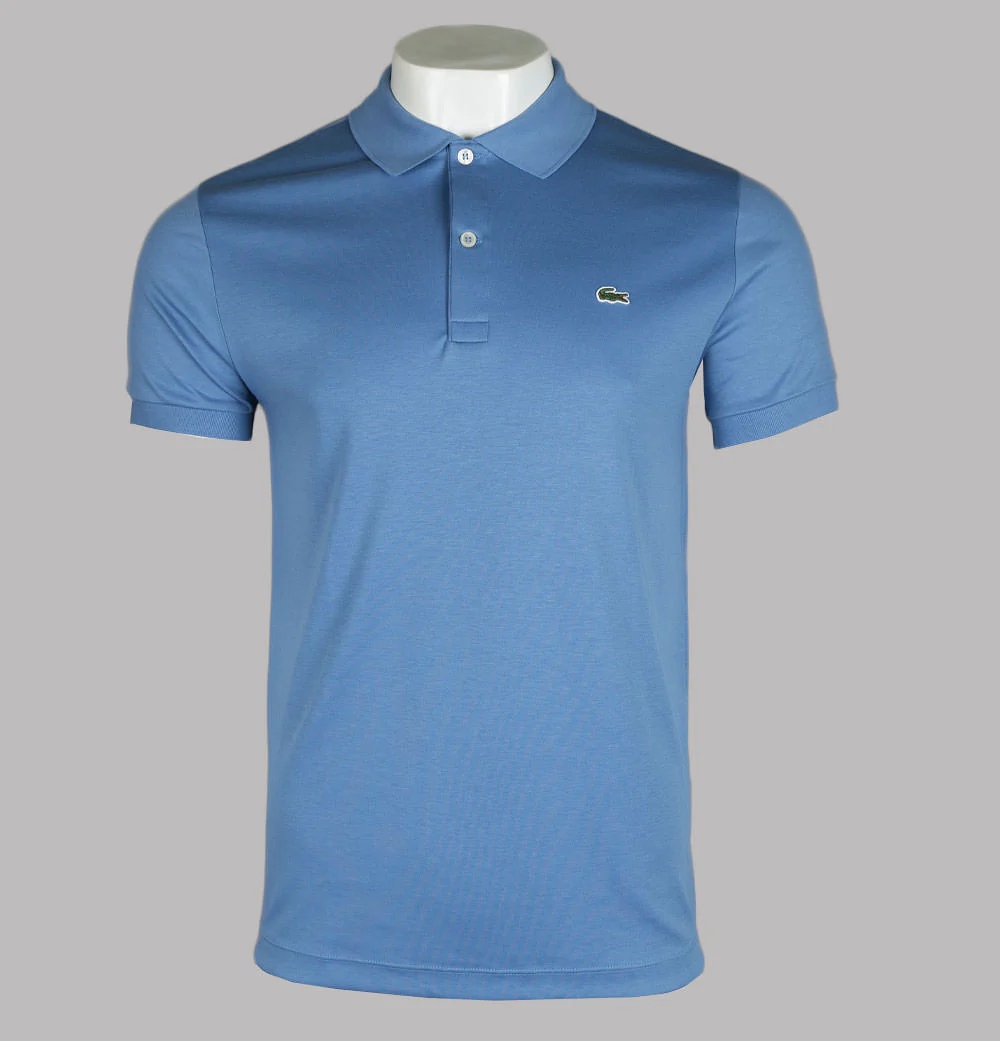 Lacoste Cotton Jersey Polo Shirt Turquin Blue