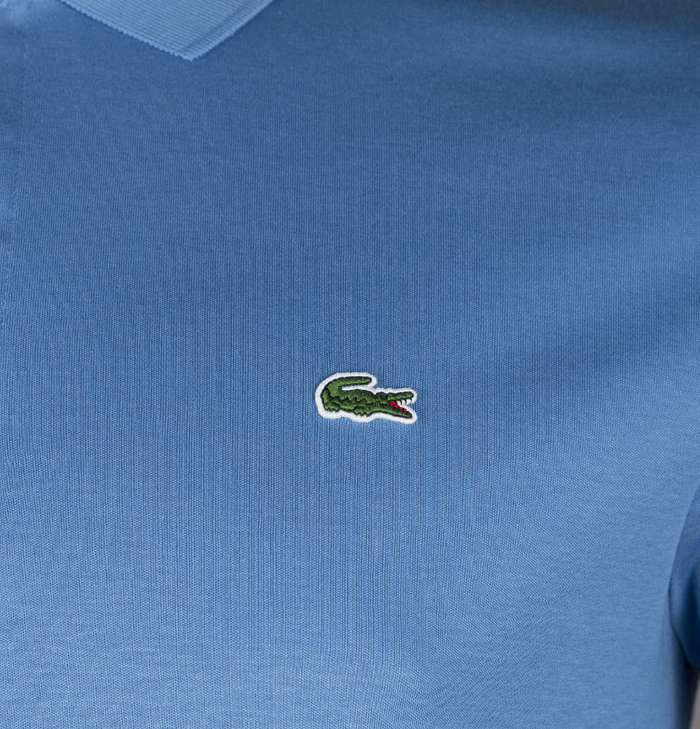 Lacoste Cotton Jersey Polo Shirt Turquin Blue - Image 4