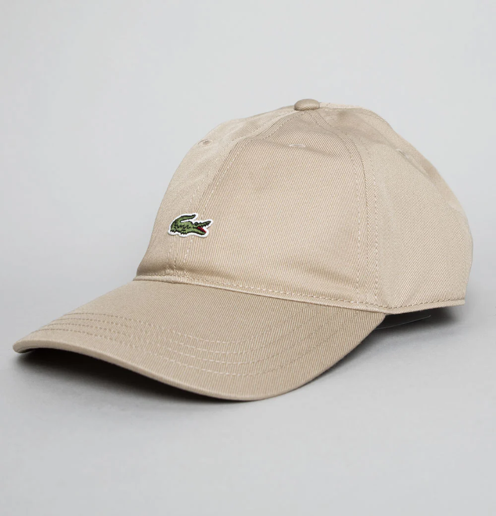 Lacoste Cotton Twill Cap Beige