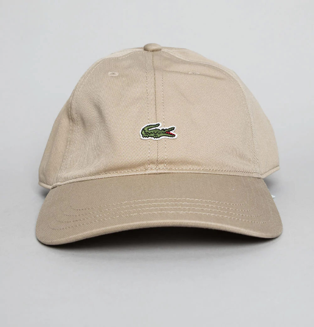 Lacoste Cotton Twill Cap Beige - Image 2