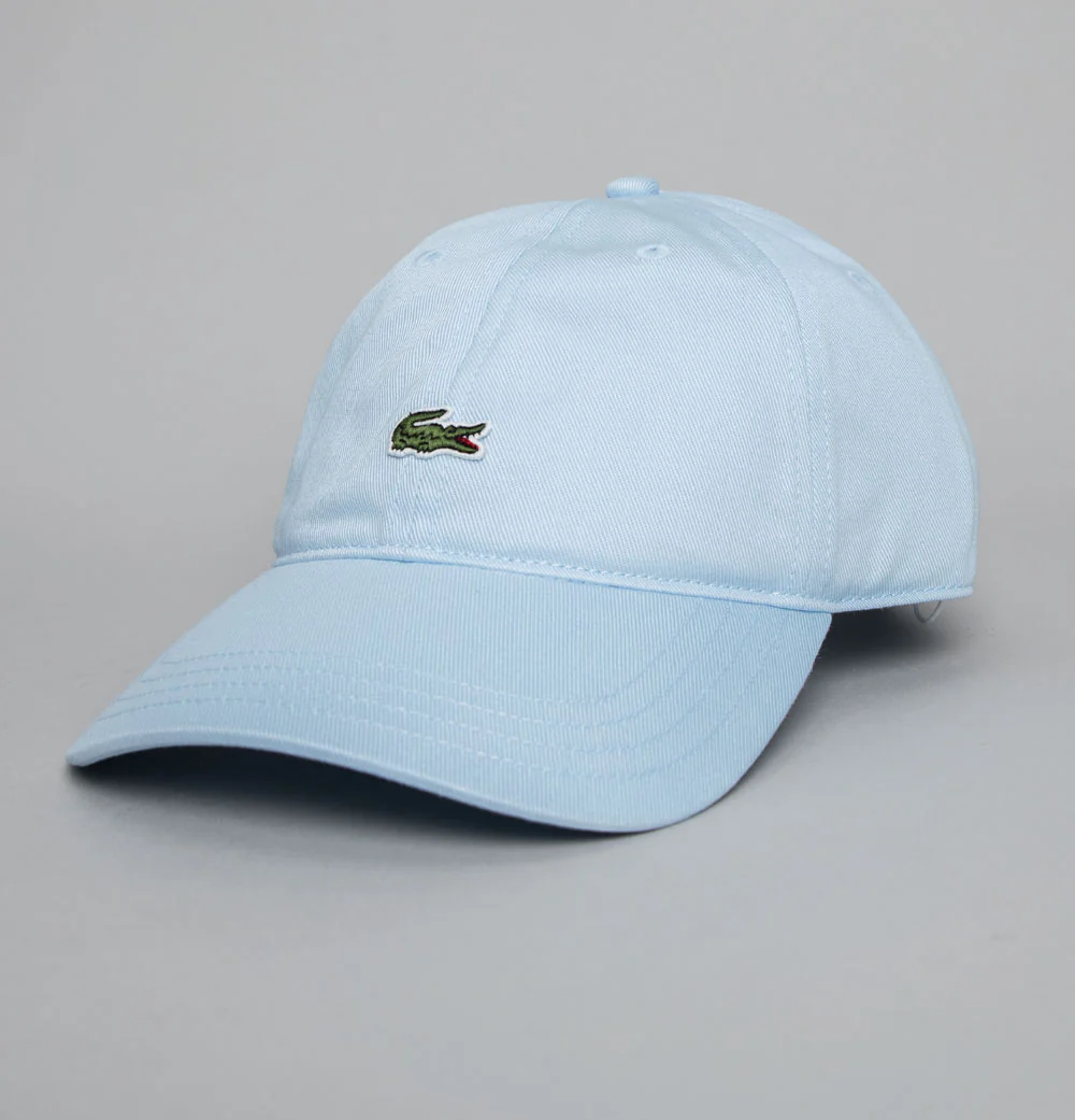 Lacoste Cotton Twill Cap Light Blue