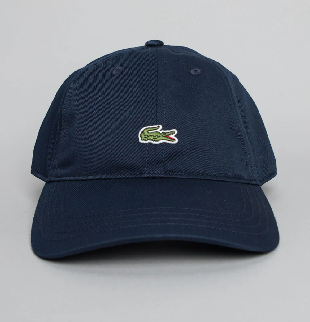 Lacoste Cotton Twill Cap Navy - Image 2