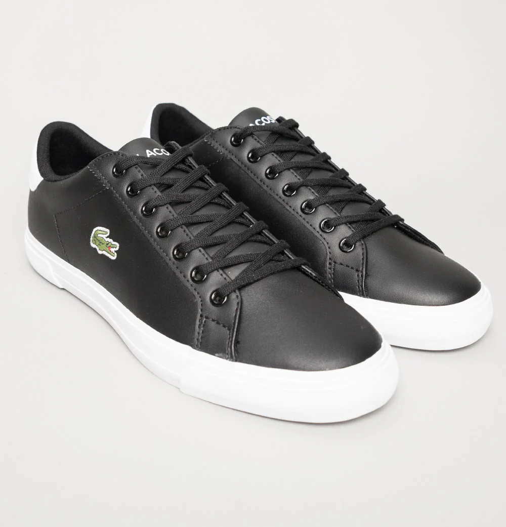 Lacoste Lerond Plus Trainers Black/White - Image 2