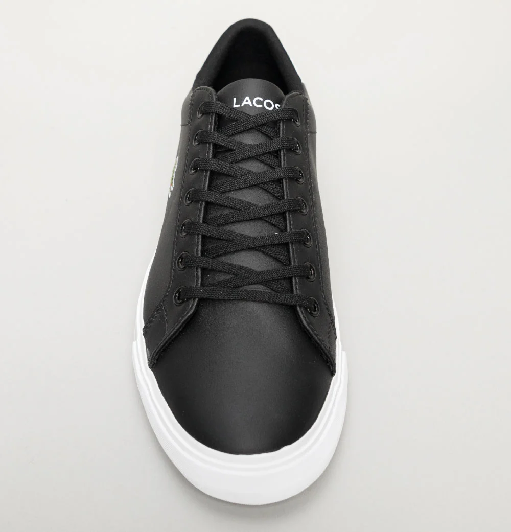 Lacoste Lerond Plus Trainers Black/White - Image 3