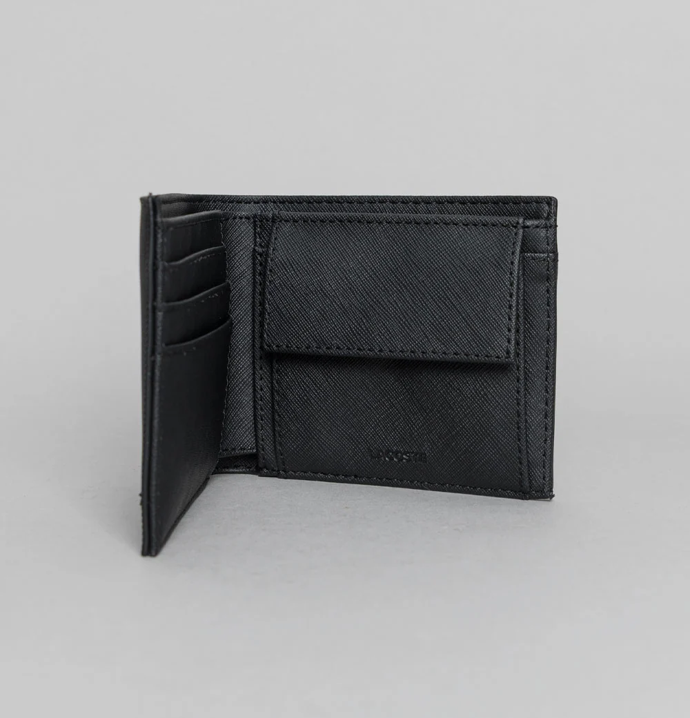 Lacoste Medium Classic Billfold Wallet Black - Image 3