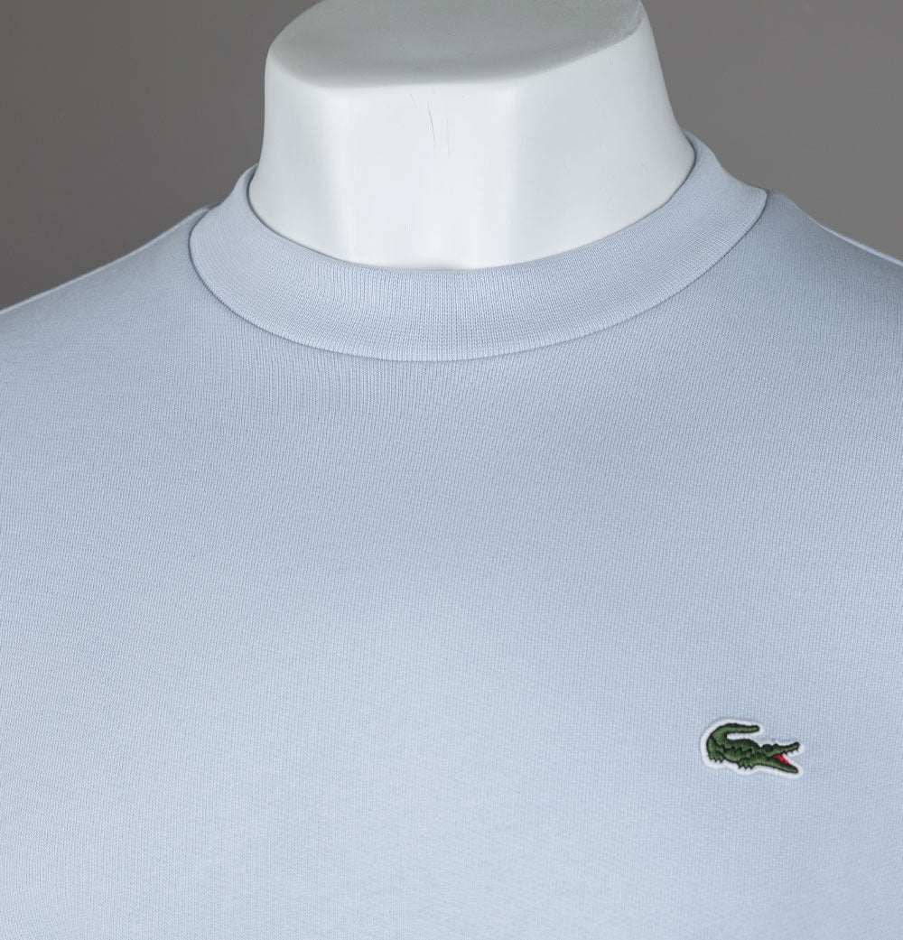 Lacoste Organic Brushed Cotton Sweatshirt Pale Blue - Image 2