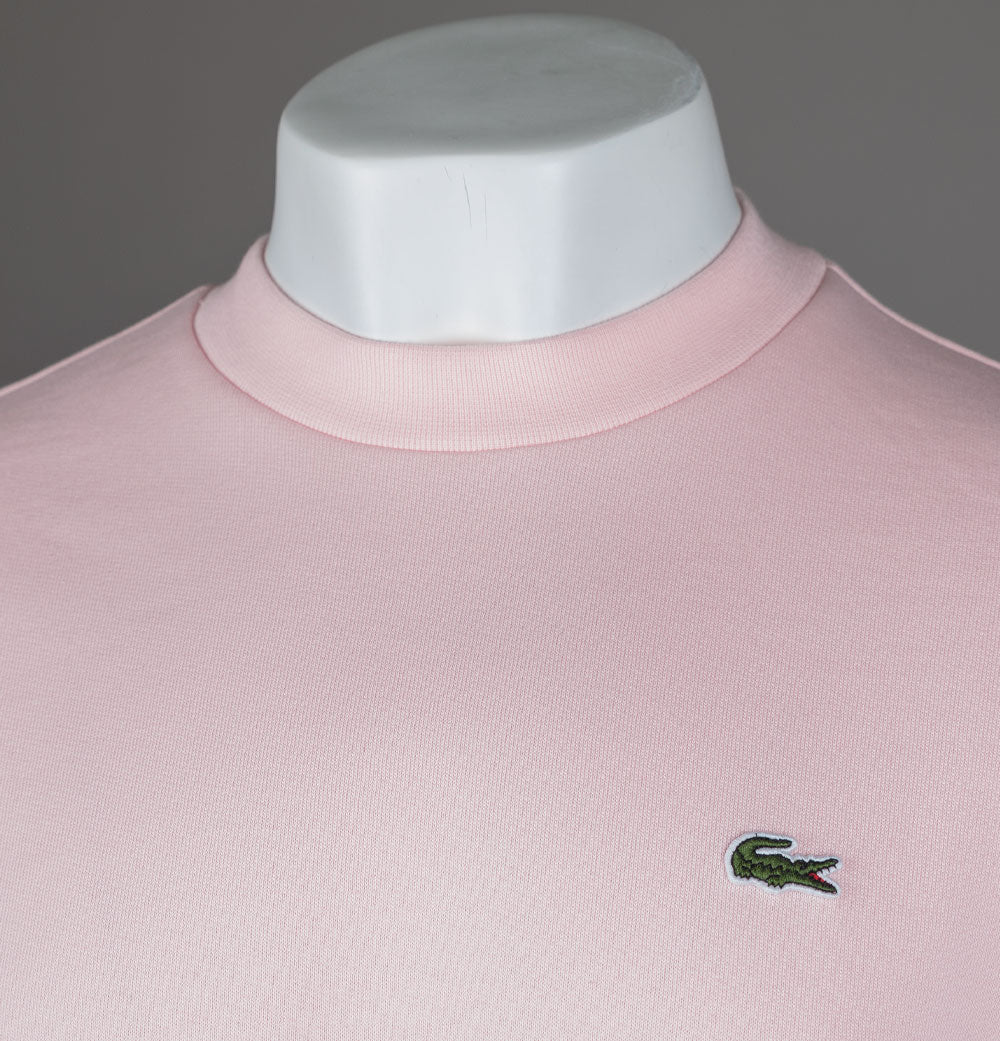 Lacoste Organic Brushed Cotton Sweatshirt Pink - Image 4