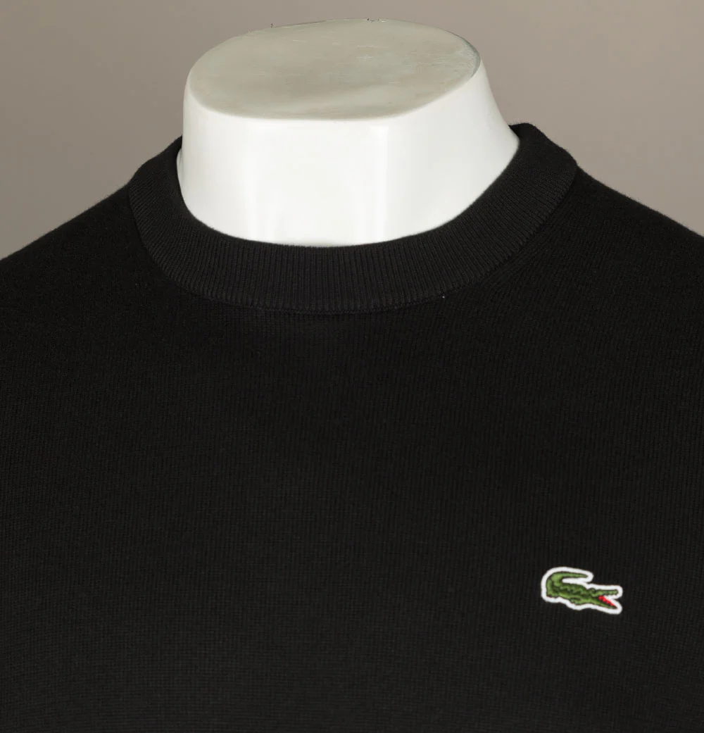 Lacoste Organic Cotton Sweater Black - Image 3