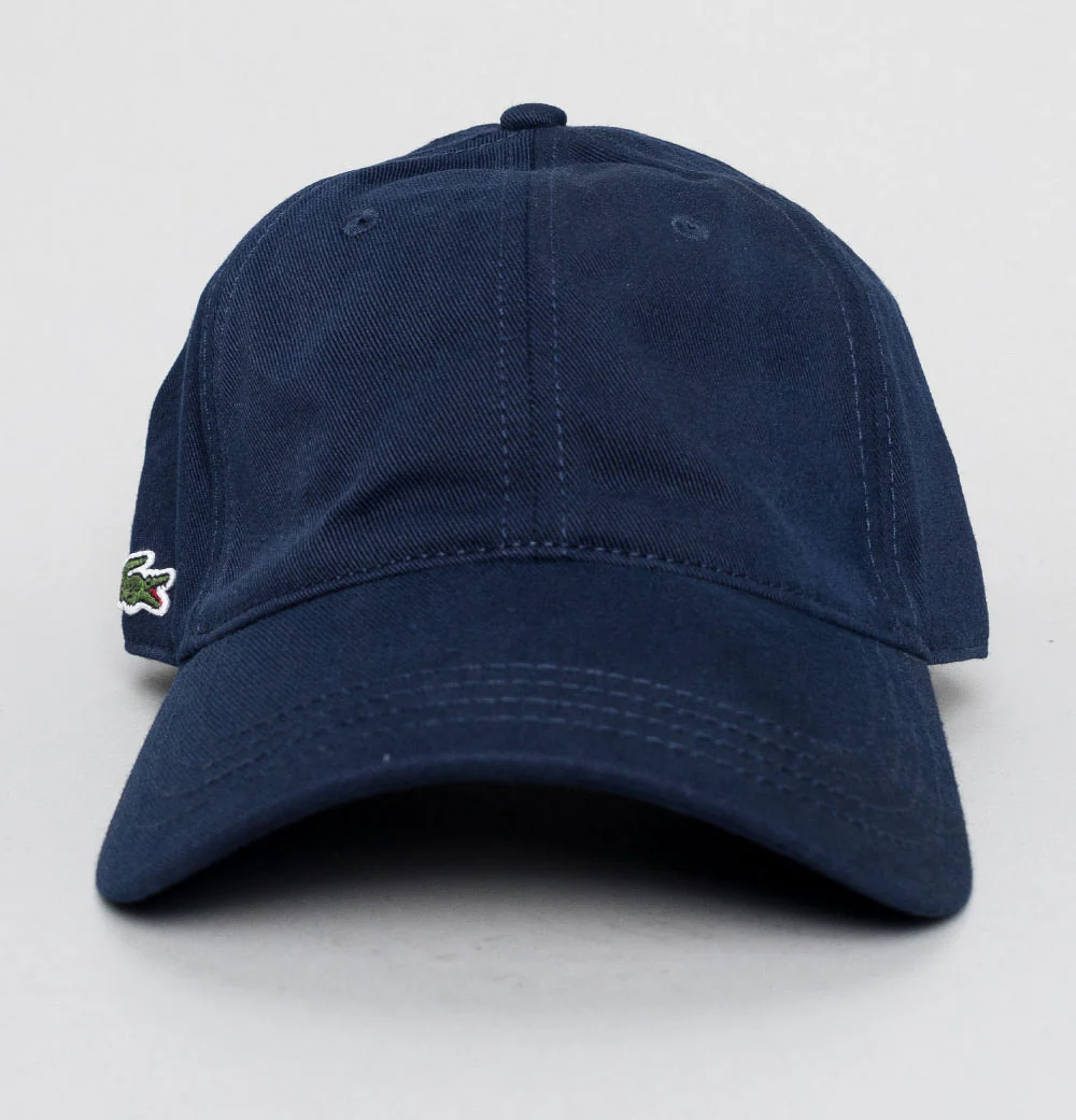 Lacoste Organic Cotton Twill Cap Navy - Image 2