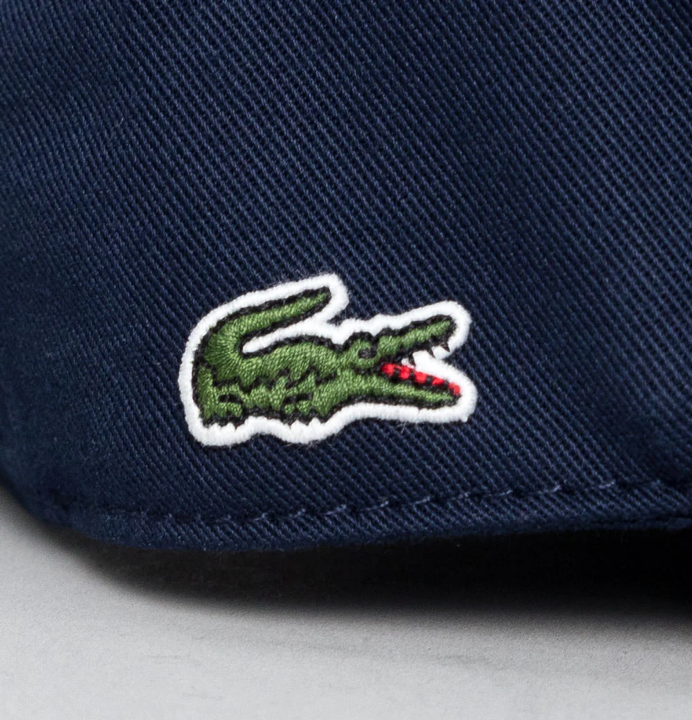 Lacoste Organic Cotton Twill Cap Navy - Image 3