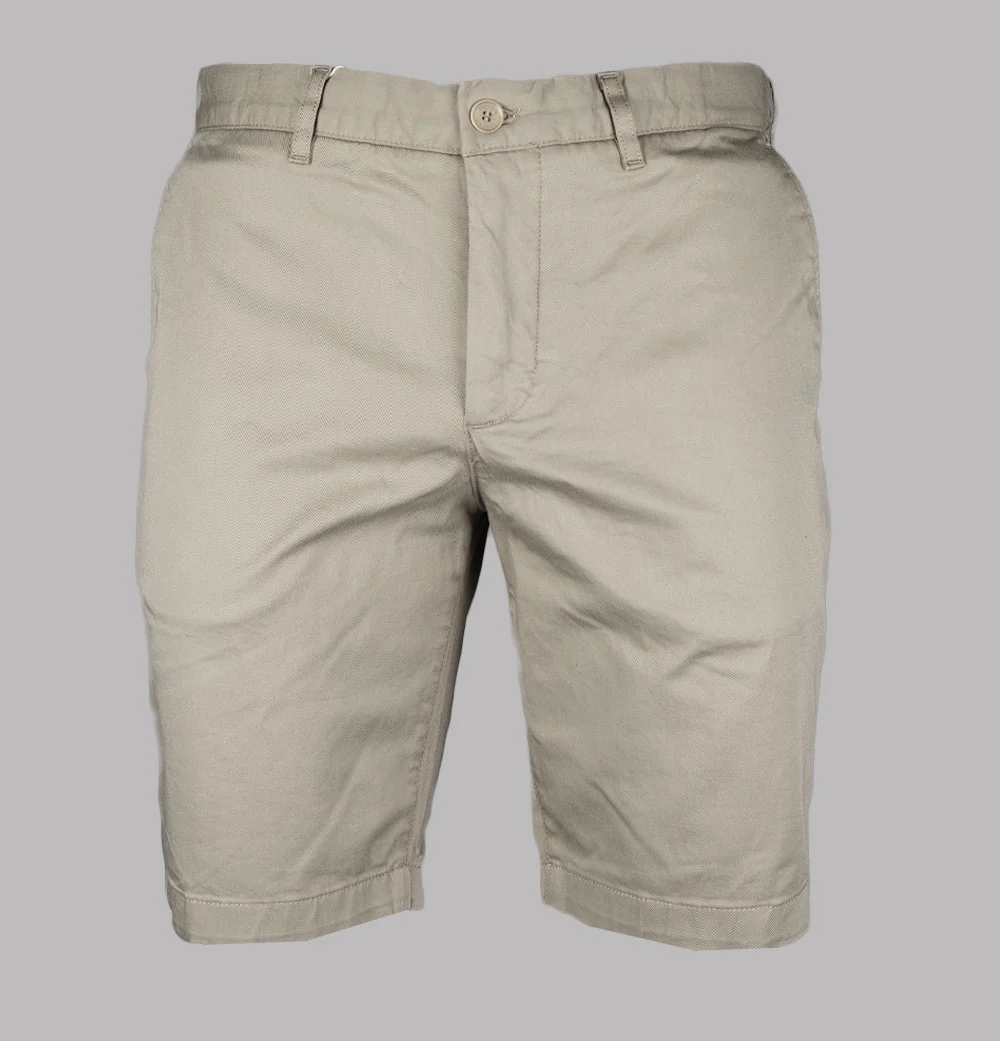Lacoste Slim Fit Stretch Cotton Chino Shorts Beige