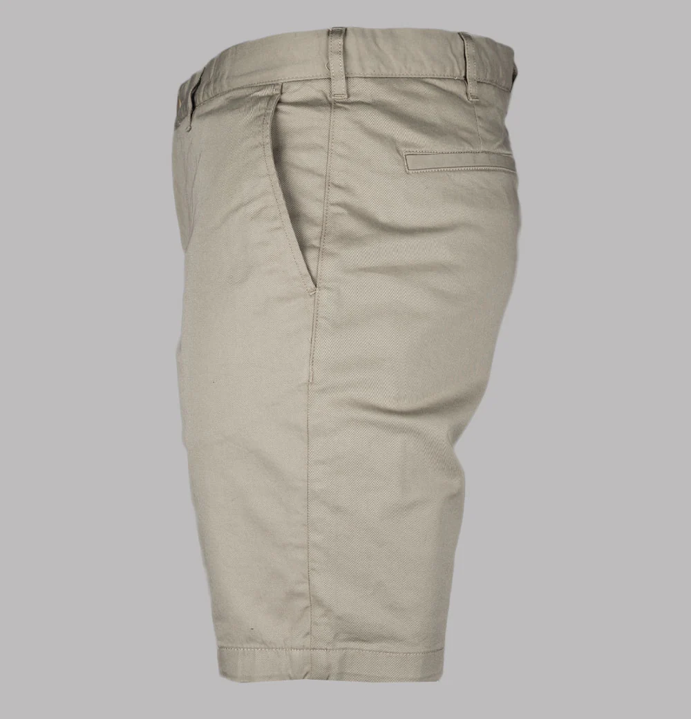 Lacoste Slim Fit Stretch Cotton Chino Shorts Beige - Image 3