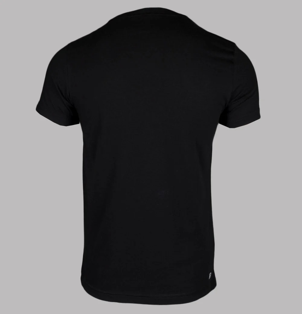 Lacoste Sport 3D Print Crocodile T-Shirt Black/Blue - Image 2