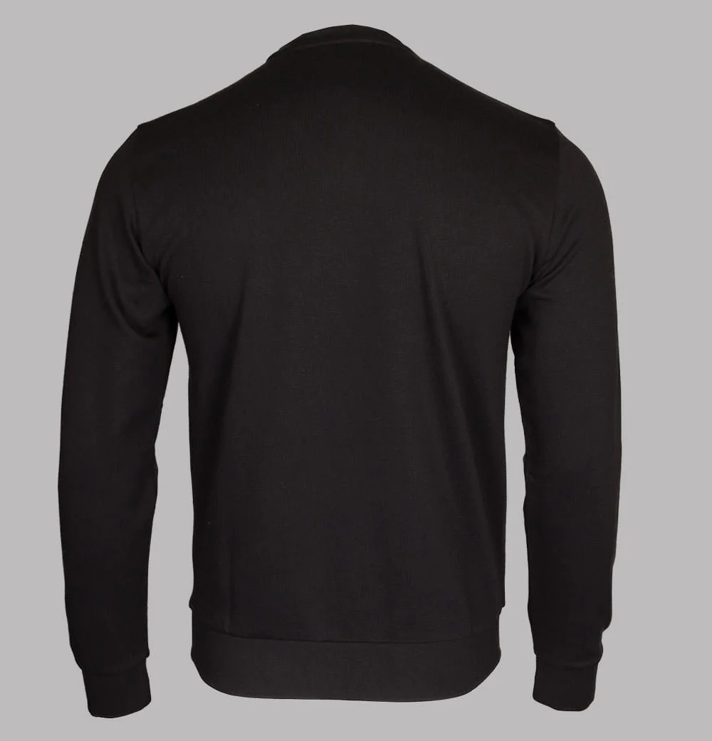 EA7 Large Chest Tipped Logo Sweatshirt Black - Image 2