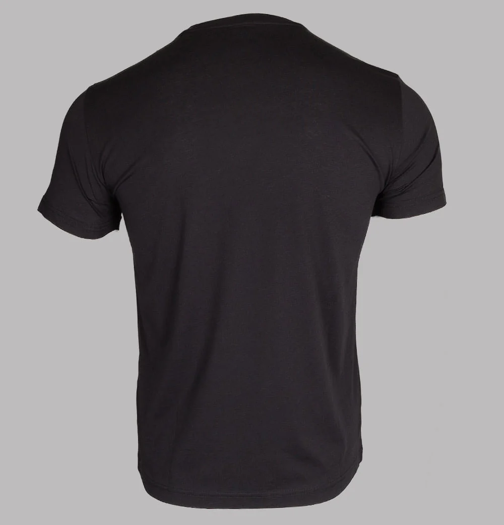 EA7 Large Chest Tipped Logo T-Shirt Black - Image 2