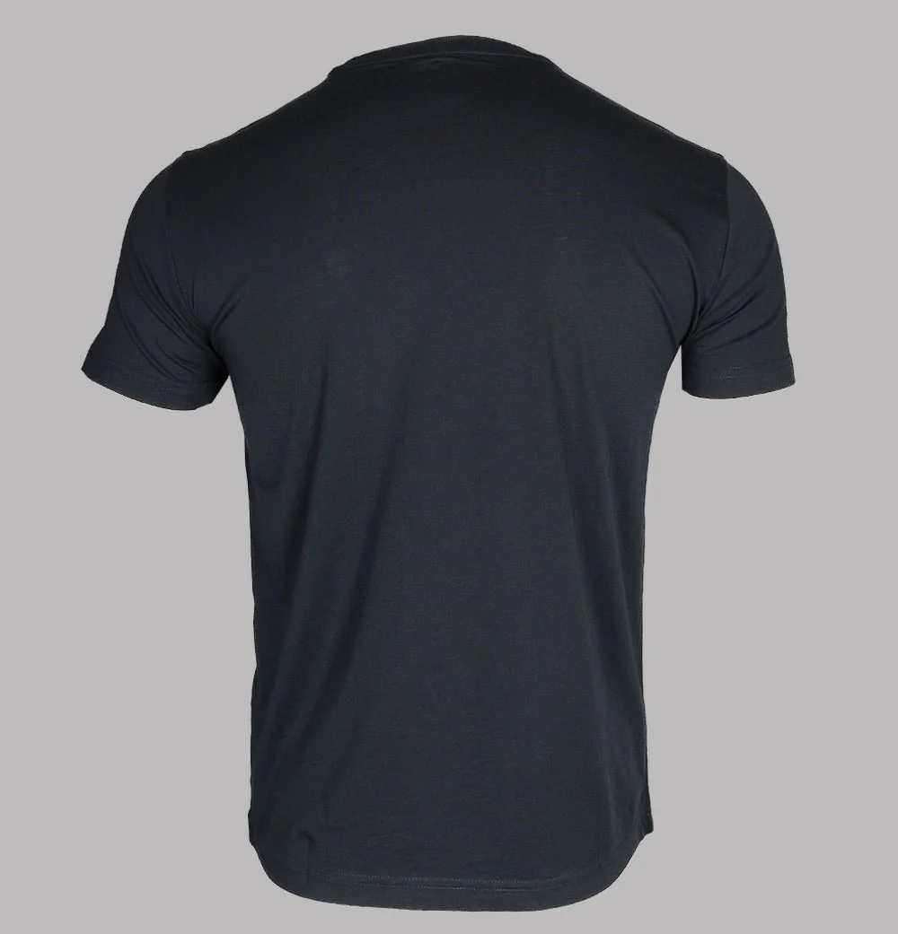 EA7 Large Chest Tipped Logo T-Shirt Blue Night - Image 2