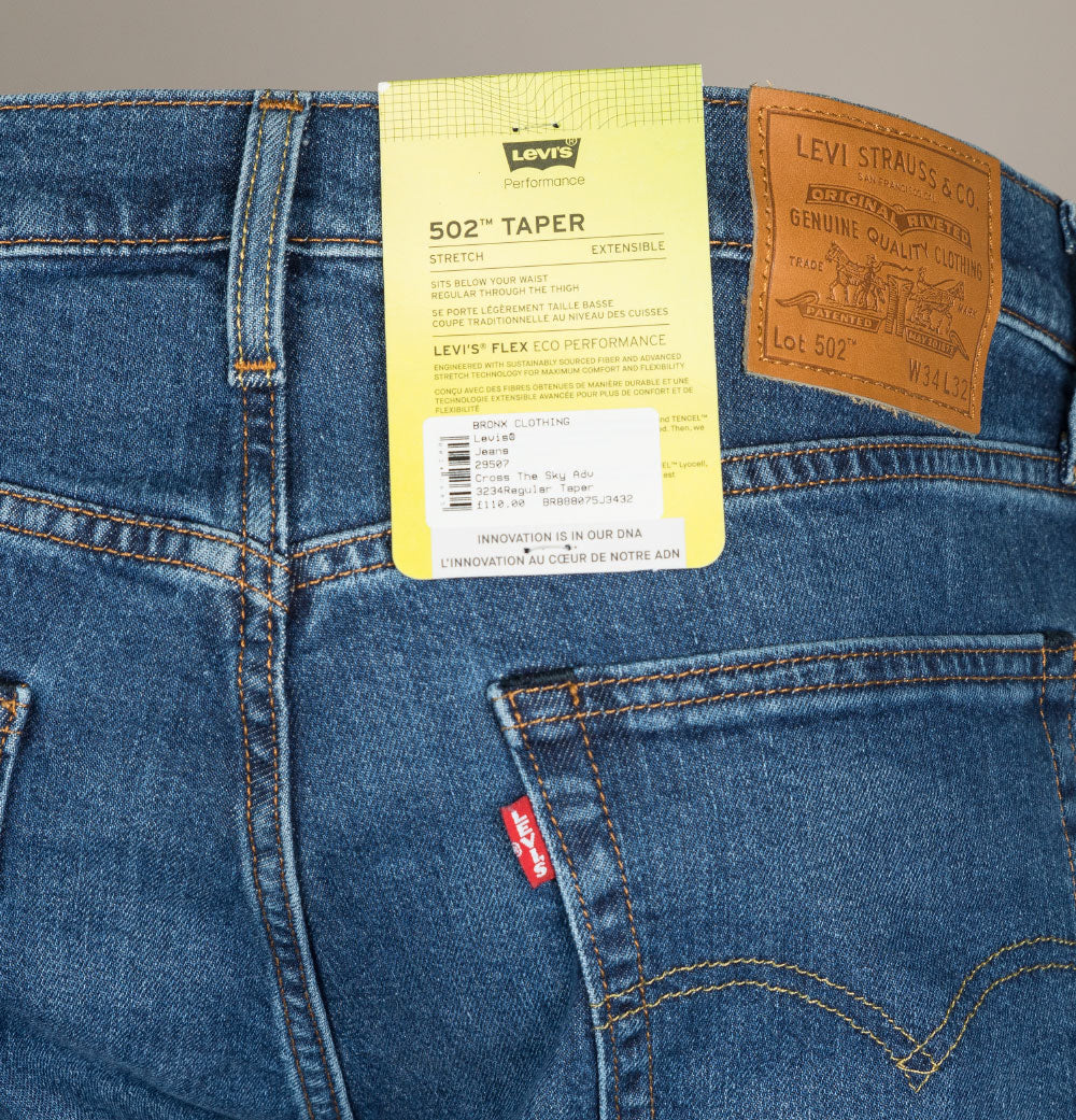 Levi's® 502™ Regular Taper Fit Stretch Jeans Cross The Sky Adv - Image 4