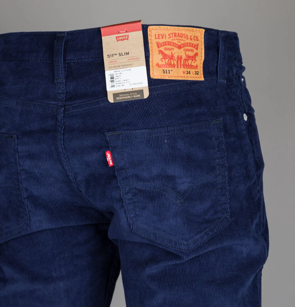 Levi's® 511™ Slim Fit Cords Ocean Cavern - Image 4