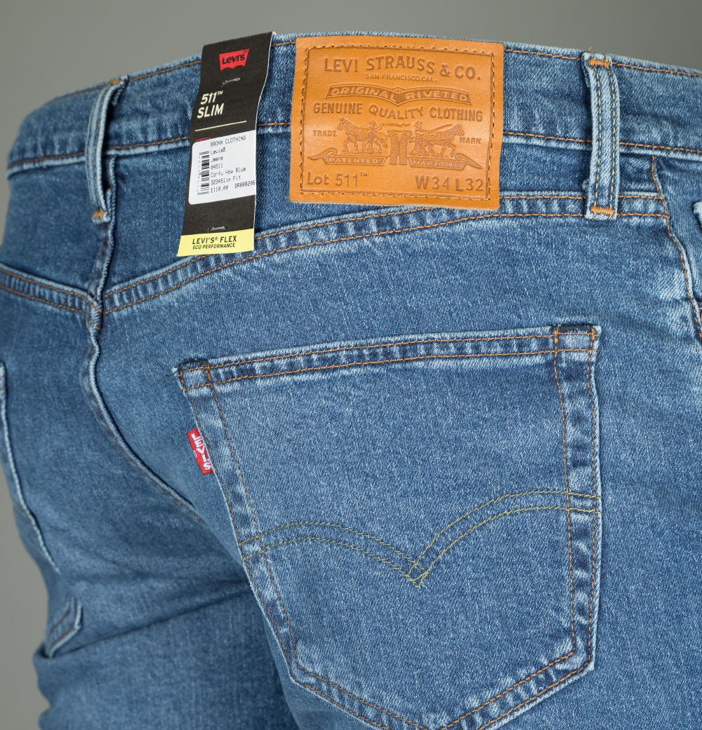 Levi's® 511™ Slim Fit Flex Jeans Corfu How Blue Adv - Image 5