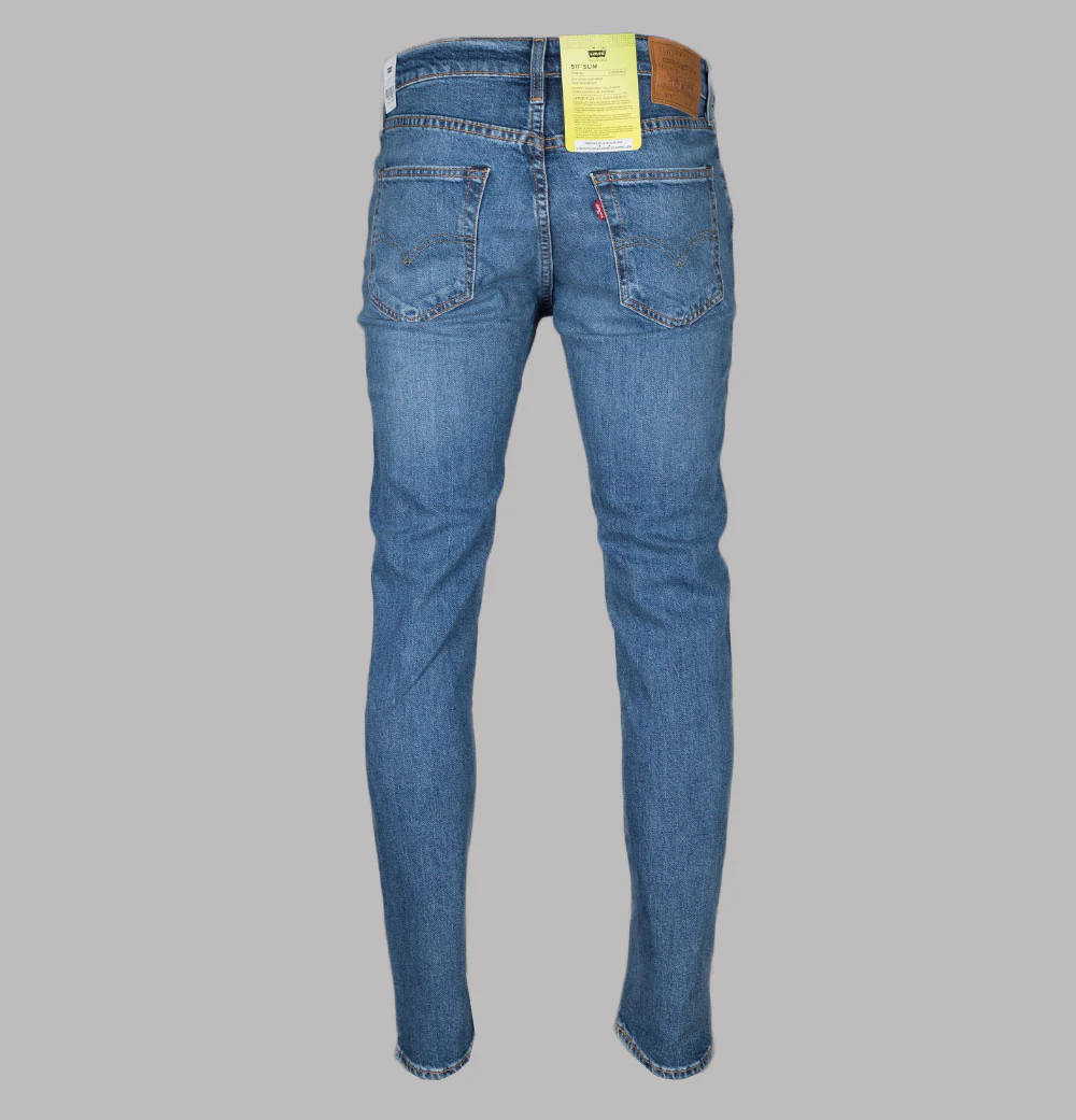 Levi's® 511™ Slim Fit Flex Jeans Medium Indigo Worn In - Image 3