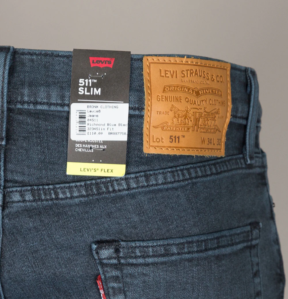 Levi's® 511™ Slim Fit Flex Jeans Richmond Blue Black - Image 5