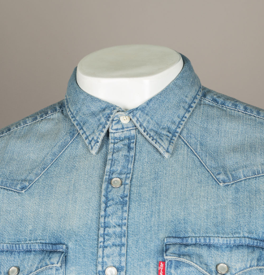 Levi's® Barstow Western Denim Shirt Red Cast Stone - Image 3