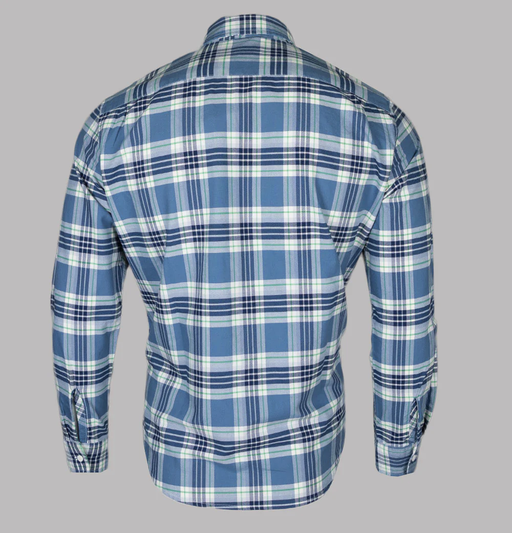 Levi's® Classic 1 Pocket Standard Check Shirt Blue - Image 2
