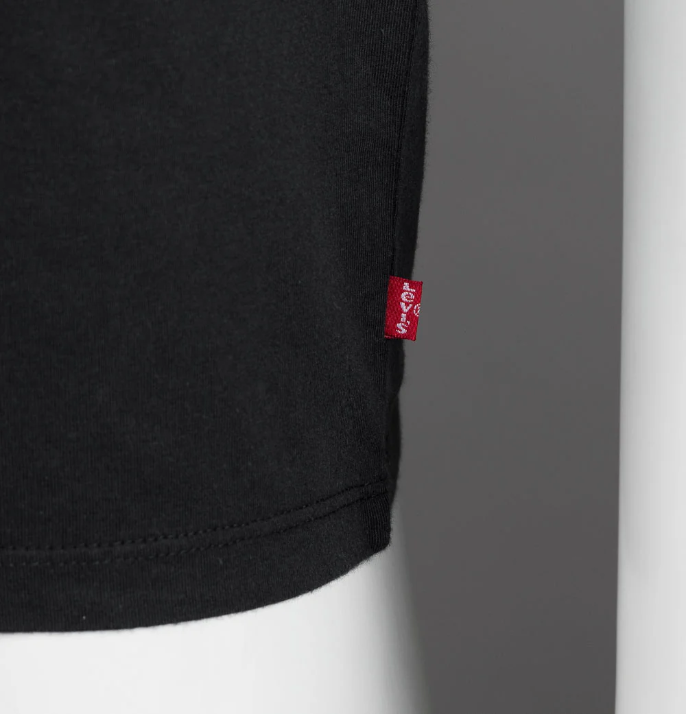 Levi's® Graphic Crew Neck T-Shirt Filled BW Caviar - Image 4