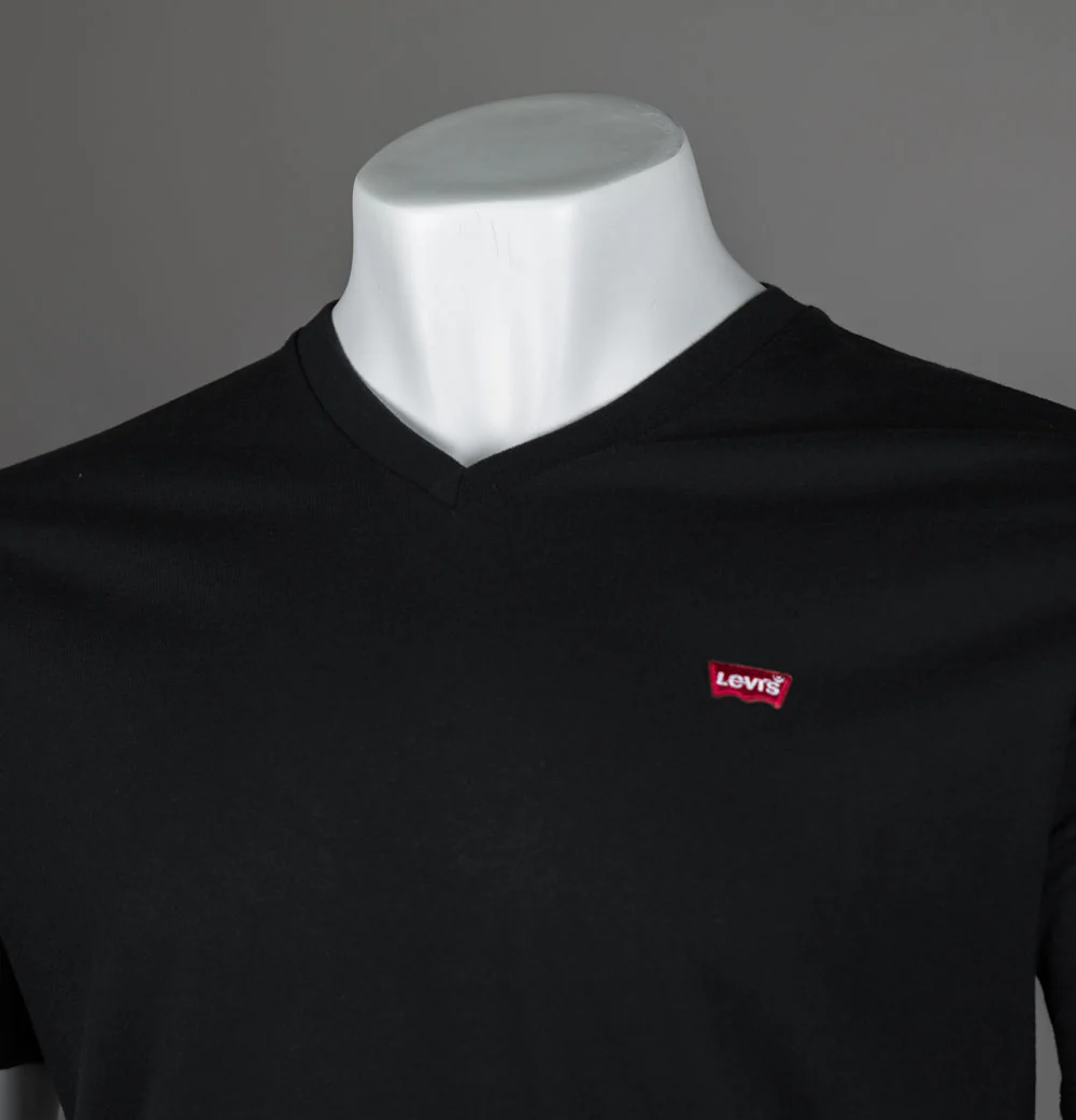 Levi's® Original HM V Neck T-Shirt Black - Image 4