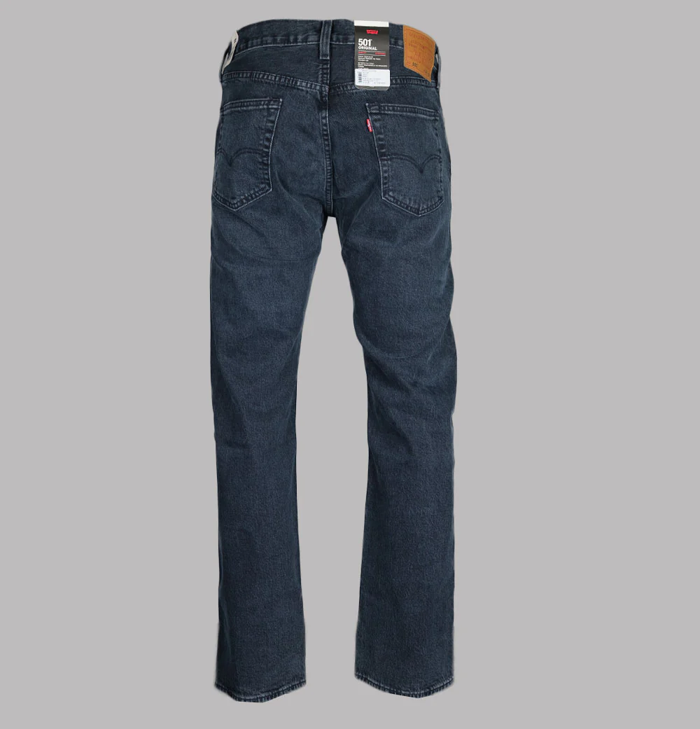 Levi's® 501® Original Fit Jeans Blue Black Stretch - Image 3