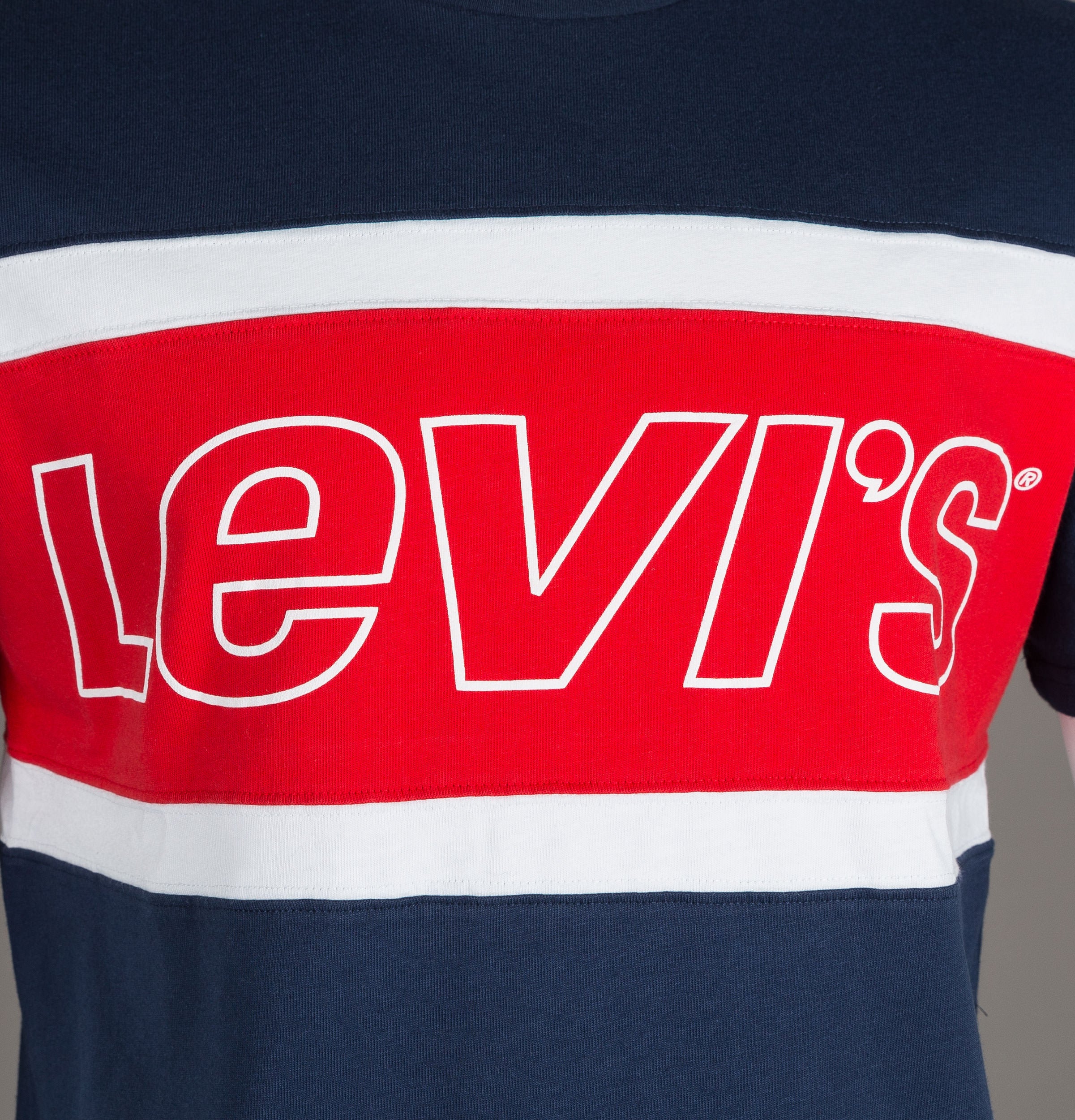 Levi's® Colour Block T-Shirt Dress Blue - Image 3