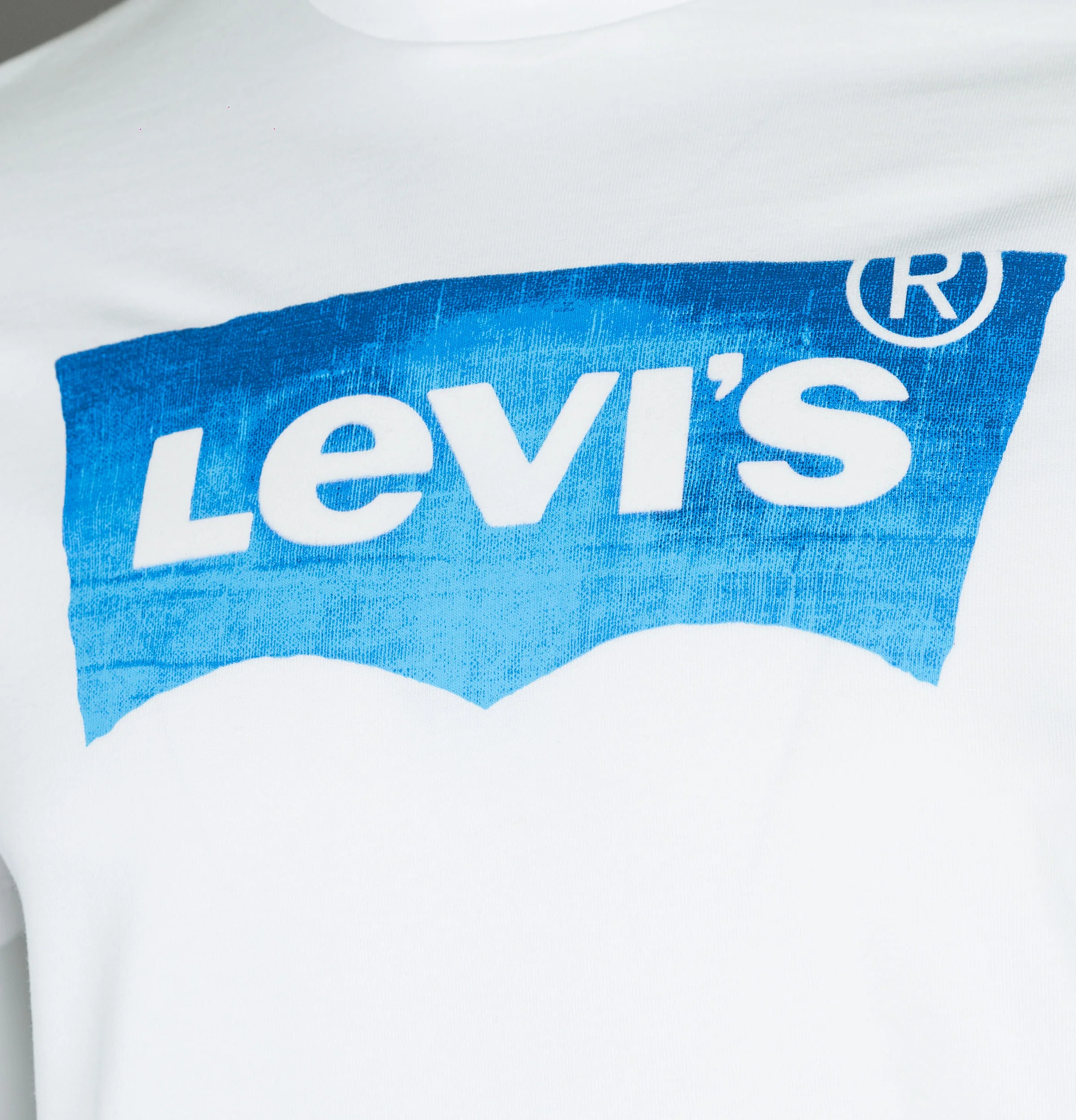 Levi's® Housemark Graphic T-Shirt White/Blue - Image 3