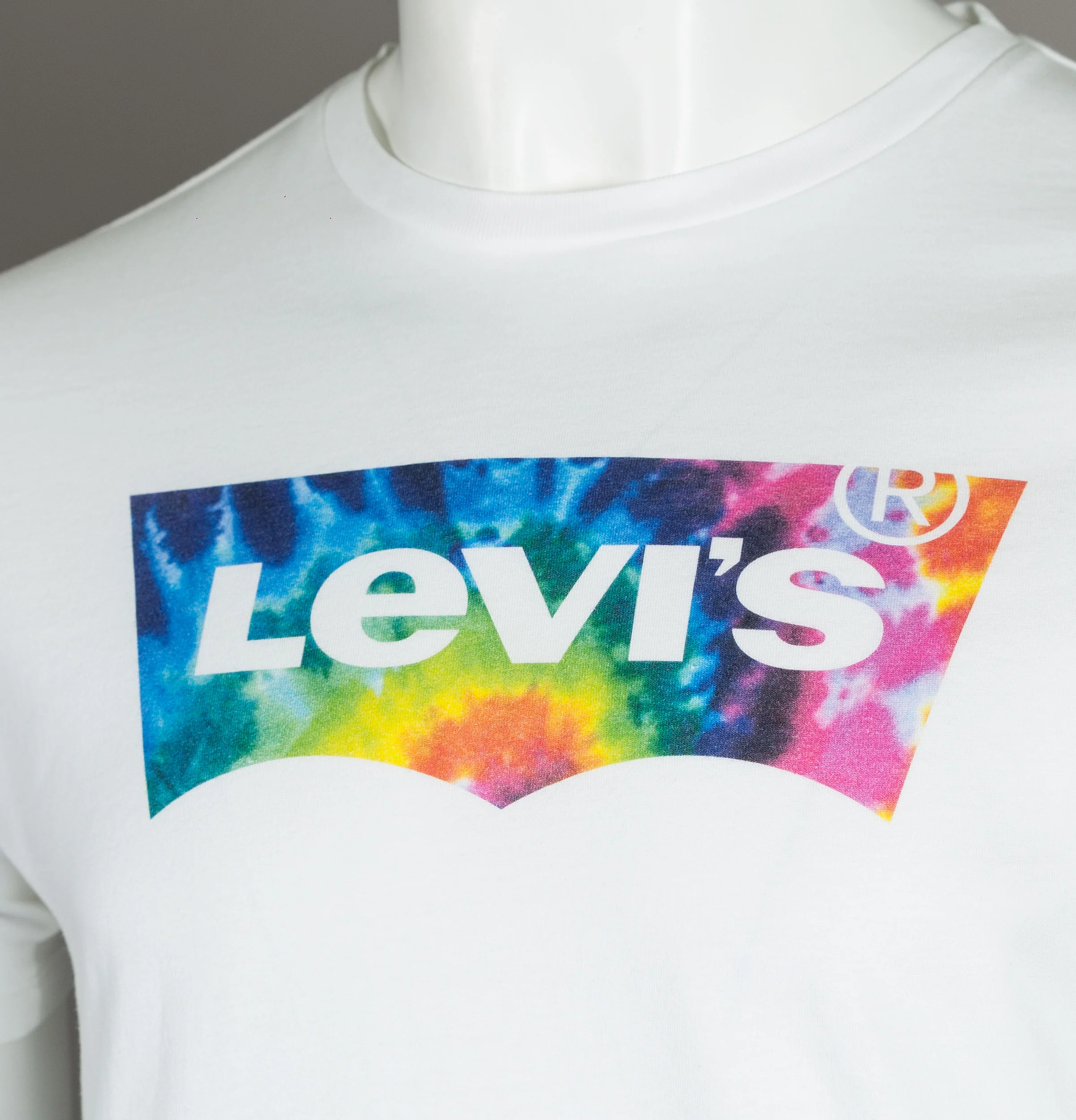 Levi's® Tie Dye Classic Logo T-Shirt White - Image 3