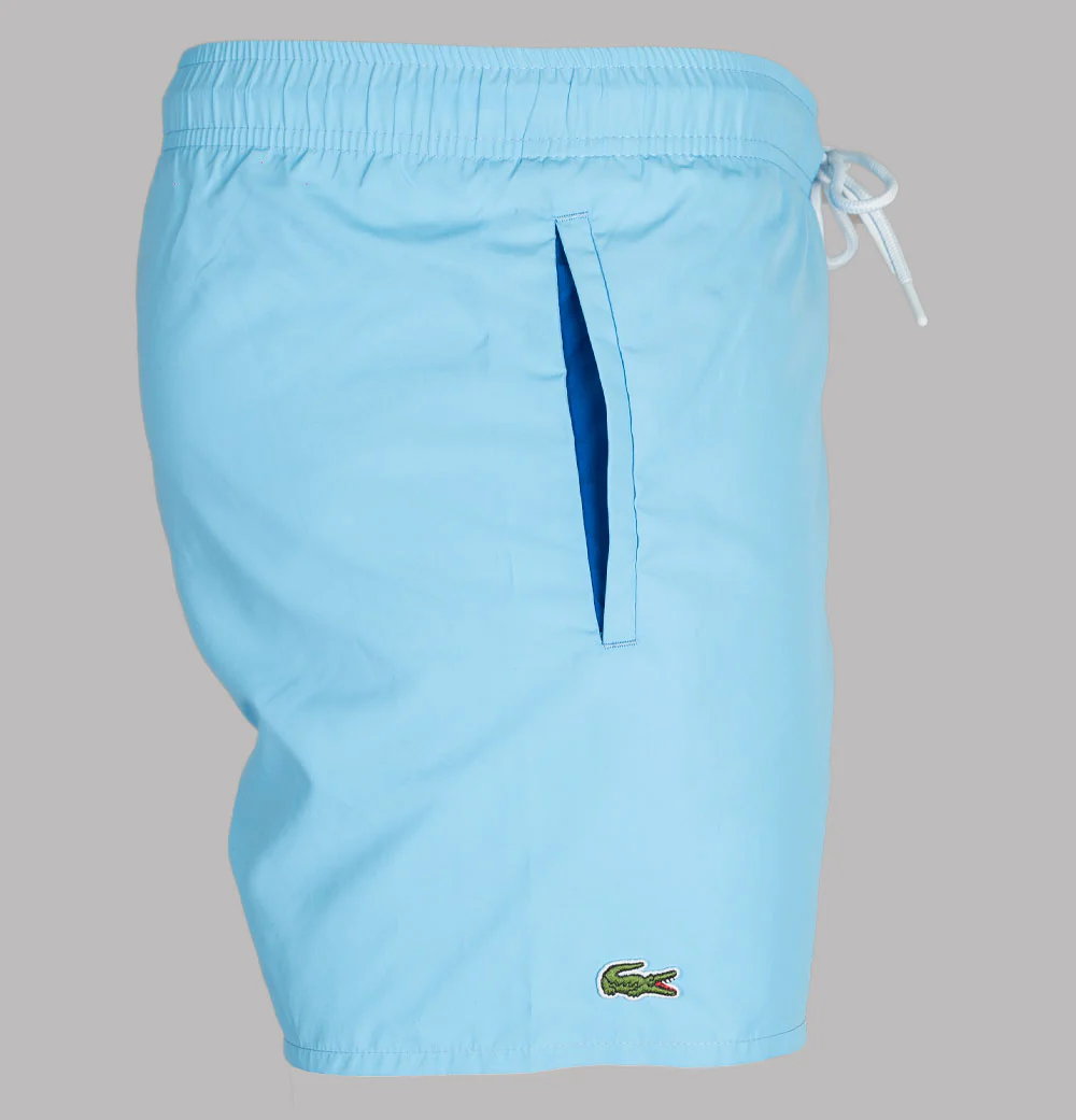 Lacoste Light Quick-Dry Swim Shorts Light Blue - Image 2