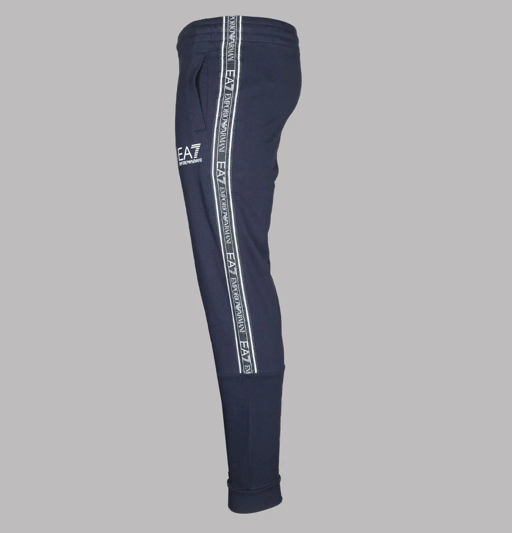 EA7 Logo Taping Joggers Navy Blue