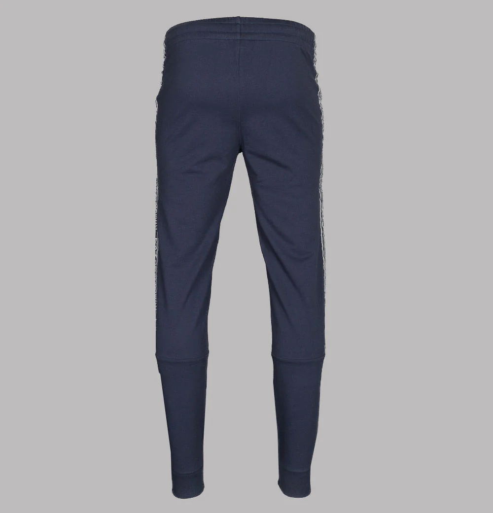 EA7 Logo Taping Joggers Navy Blue - Image 3