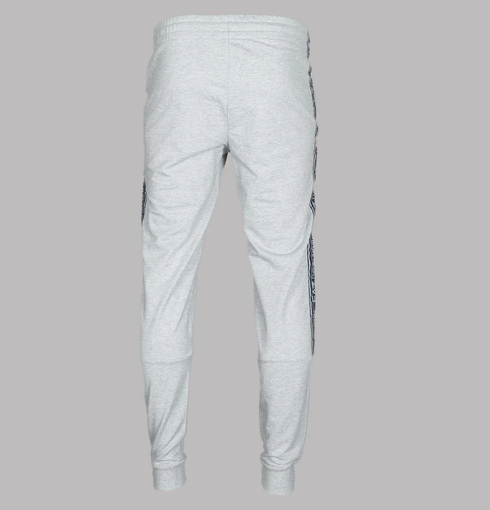 EA7 Logo Taping Joggers Light Grey - Image 3