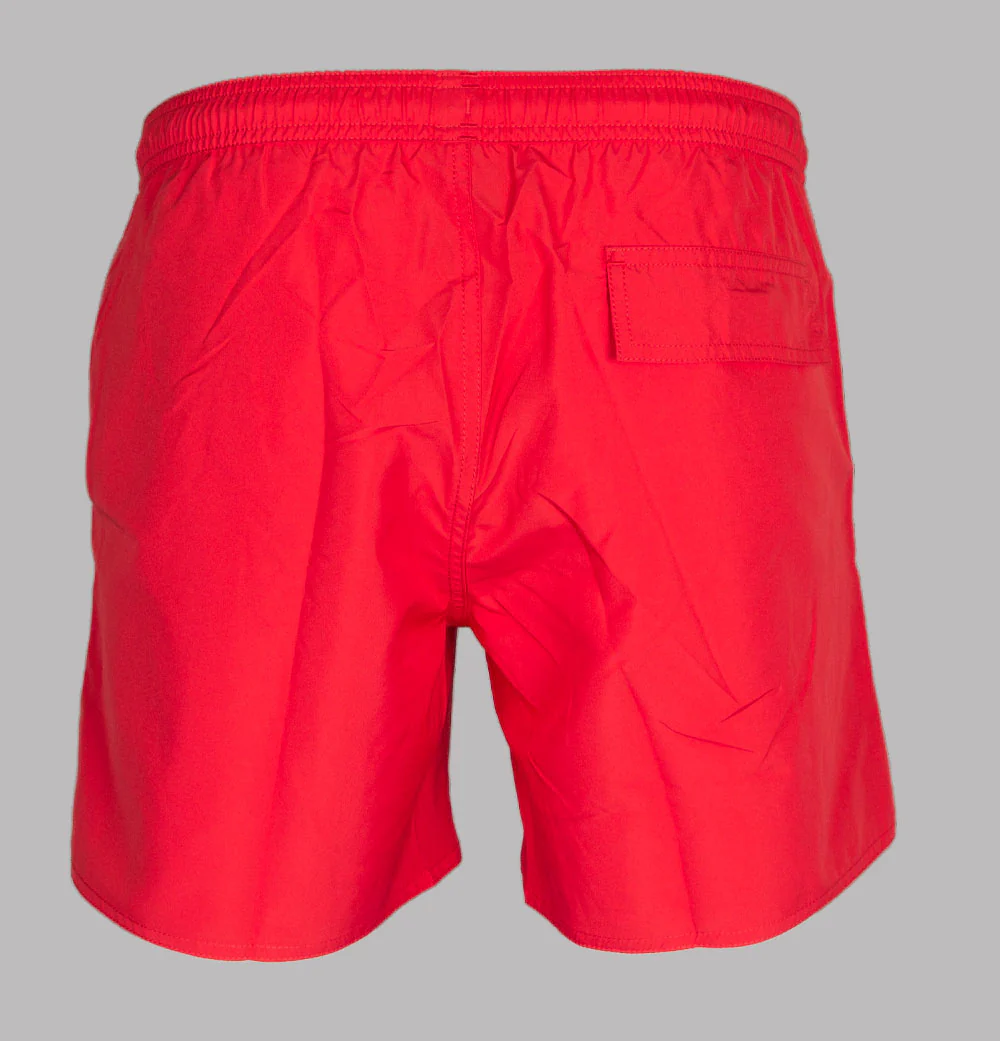 Emporio Armani Logo Taping Swim Shorts Red - Image 5