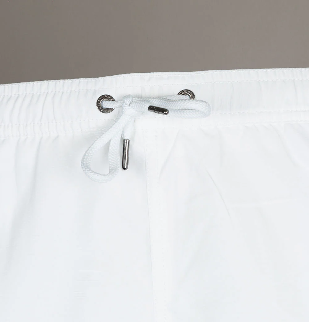 Emporio Armani Logo Taping Swim Shorts White - Image 4