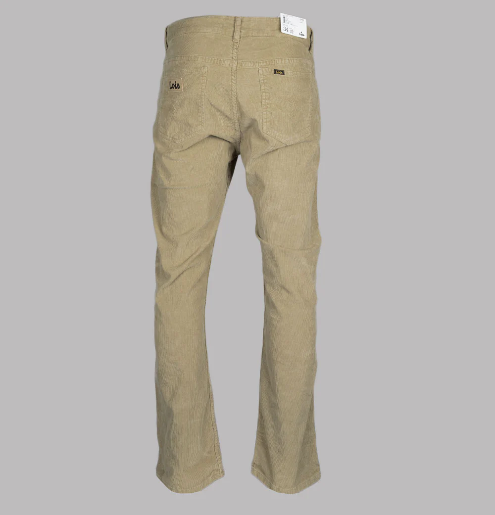Lois Dario Boot Cut Fine Needle Cords Dark Sand - Image 3