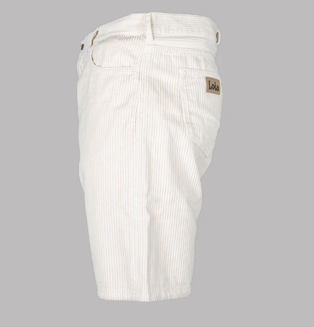 Lois Pepe Jumbo Cord Shorts Ecru
