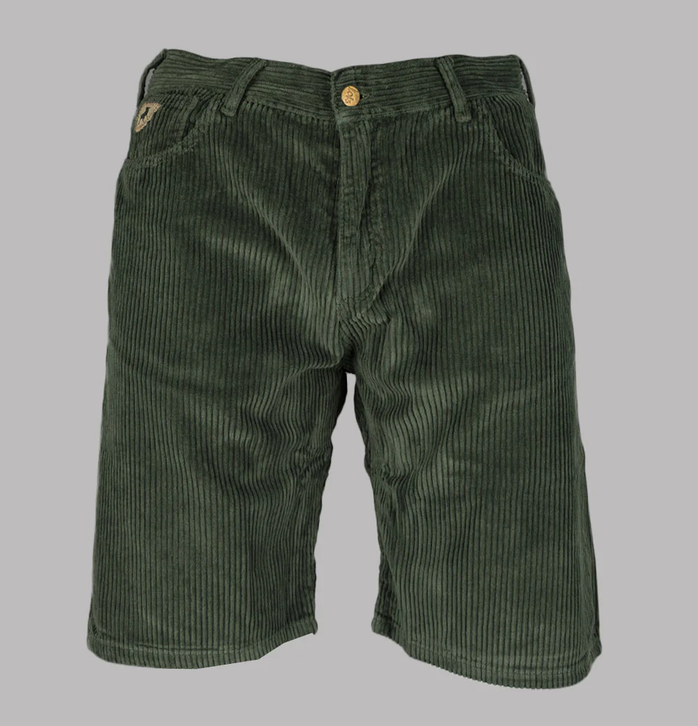 Lois Pepe Jumbo Cord Shorts Green Olive - Image 2