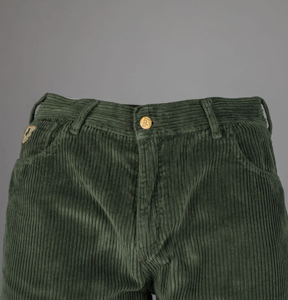 Lois Pepe Jumbo Cord Shorts Green Olive - Image 4